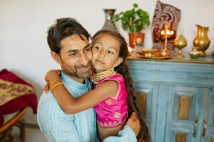 Indian father and daughter